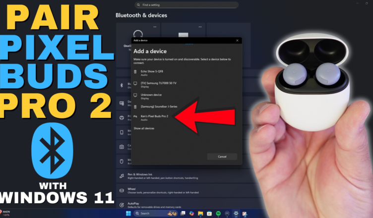 How to Connect Pixel Buds Pro 2 to Windows 11 PC (Bluetooth Pairing)