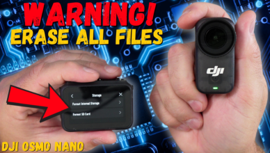 DJI Osmo Nano: How to Format Internal Storage & SD Card