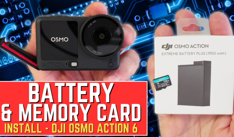 How to Install Battery & Memory Card in DJI Osmo Action 6