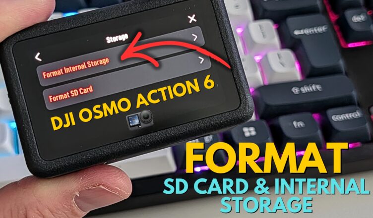 How to Format SD Card & Internal Storage on DJI Osmo Action 6