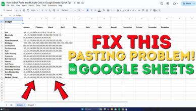 How to Bulk Paste into Multiple Cells in Google Sheets (Quick Tip)