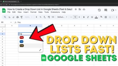 How to Create a Drop Down List in Google Sheets (Fast & Easy)
