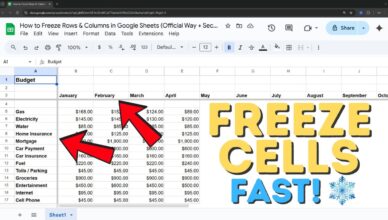 How to Freeze Rows & Columns in Google Sheets (Official Way + Secret Tip)