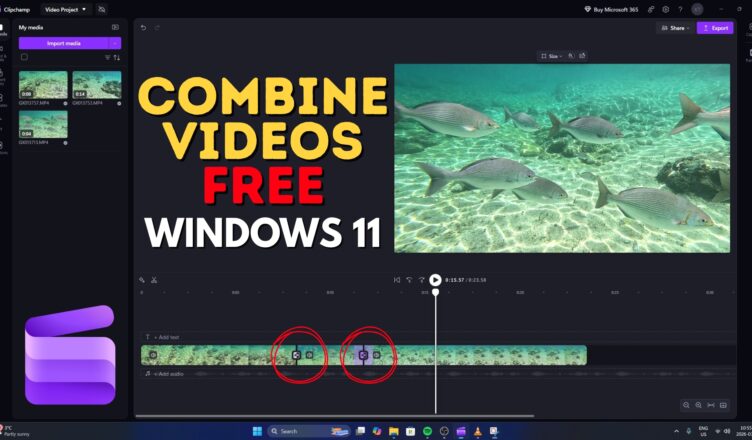 How to Combine Videos FREE in Windows 11 (with Microsoft Clipchamp)