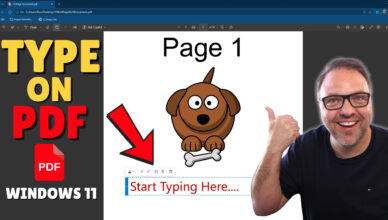 How to Type on a PDF in Windows 11