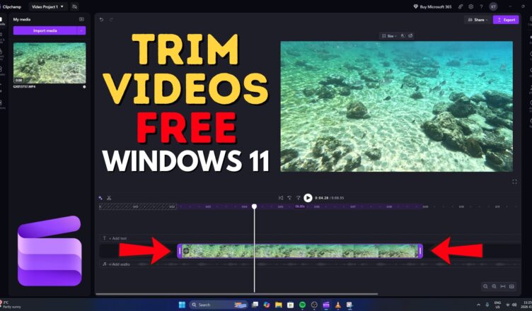 How to Trim a Video FREE in Windows 11 (with Microsoft Clipchamp)