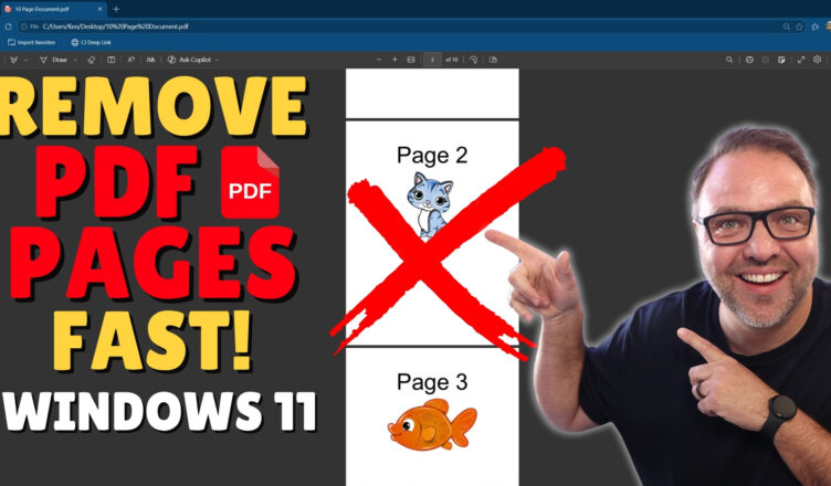 Fastest Way to Remove PDF Pages in Windows 11 (Free & No Downloads) 📄✂️