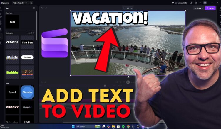 How to Add Text to Video in Windows 11 (FREE in Clipchamp)