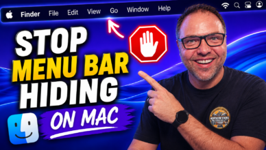 How to Make the Menu Bar Always Show on Mac