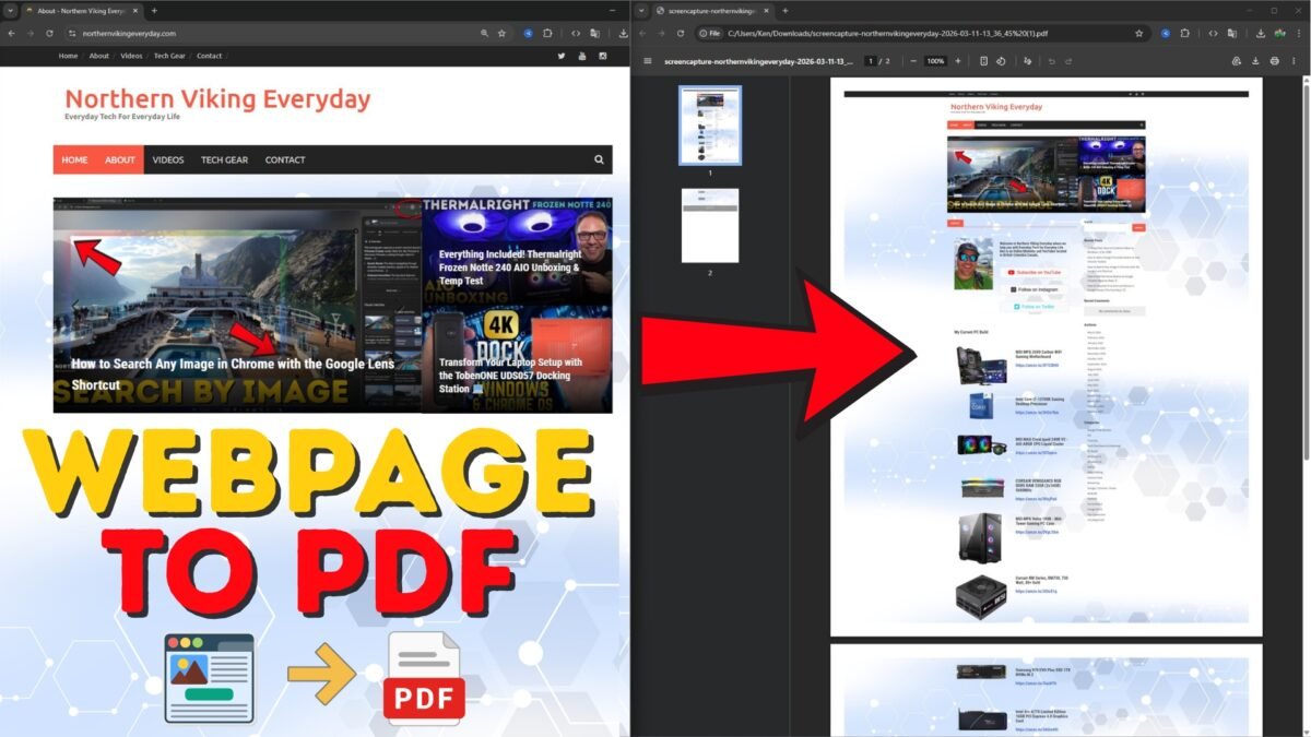 How to Save a Webpage as a PDF in Google Chrome - Northern Viking Everyday